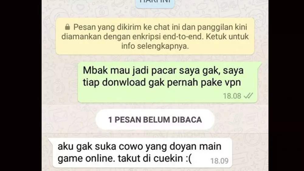 chat cowok nembak cewek endingnya ngenes Berbagai sumber