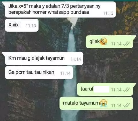 chat cowok nembak cewek endingnya ngenes Berbagai sumber