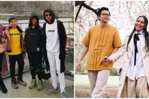 Jarang tersorot, ini potret kebersamaan 9 vokalis band dan keluarga