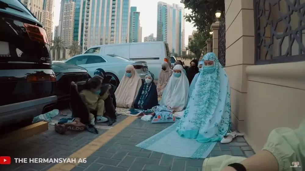 Lebaran Ashanty di Dubai © YouTube