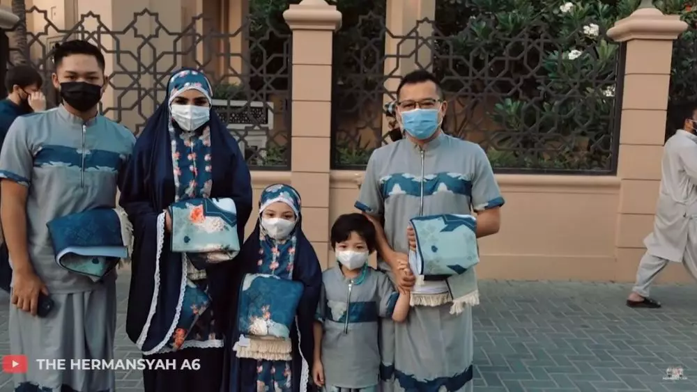 Lebaran Ashanty di Dubai © YouTube