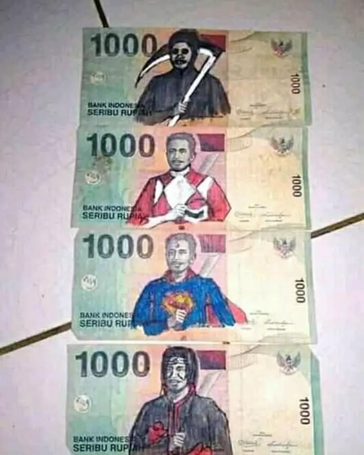 penampakan duit nyeleneh © 2021 Instagram penampakan duit nyeleneh © 2021 Instagram