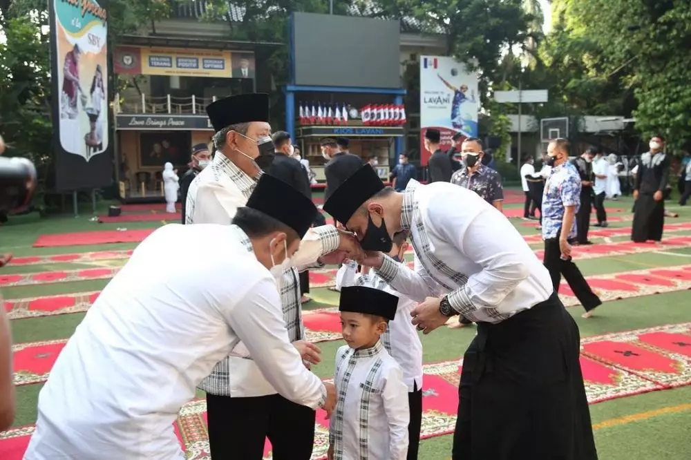 Momen keluarga SBY rayakan Lebaran Instagram © 2021 brilio.net