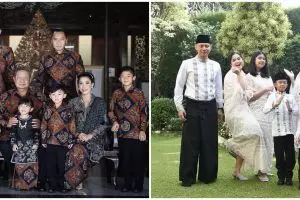 10 Momen keluarga SBY rayakan Lebaran, ziarah ke makam Ani Yudhoyono 