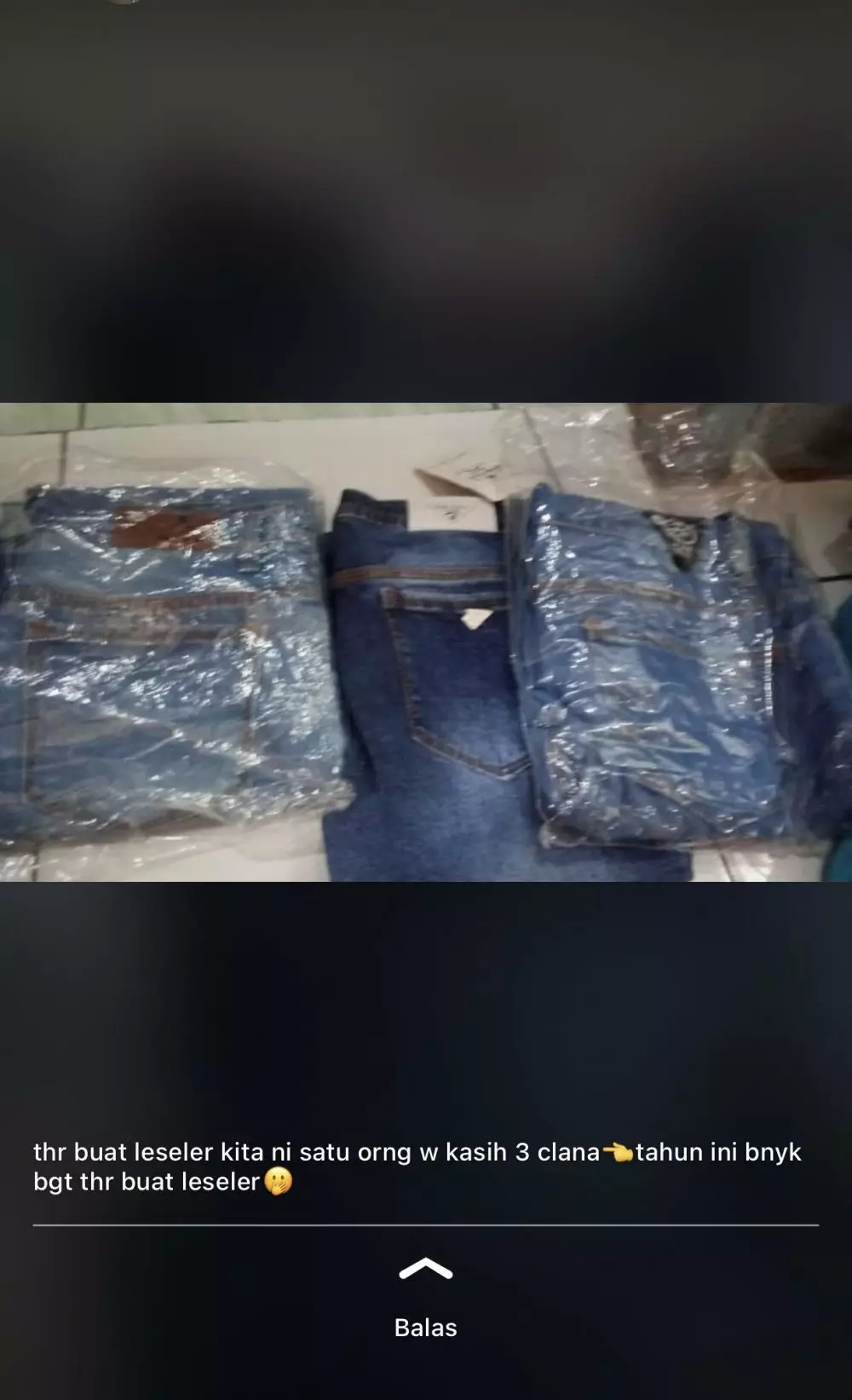 status WA seller kasih THR Berbagai sumber