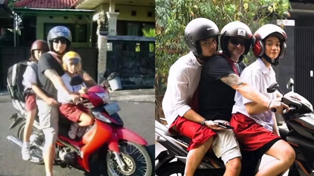 Potret masa kecil seleb tampan bareng orang tua bule Instagram