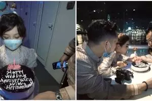 10 Momen ulang tahun pernikahan Anang dan Ashanty ke-9, romantis