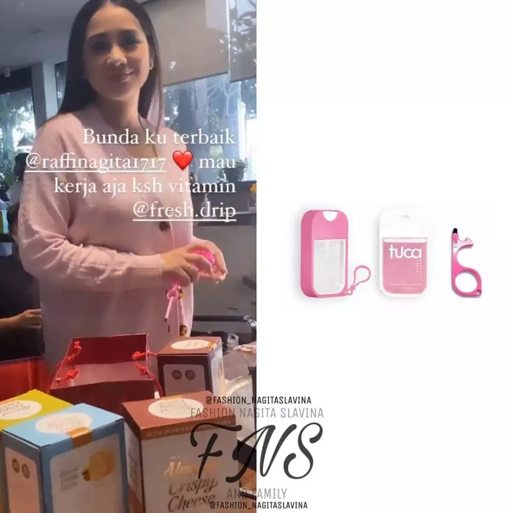 Taksiran harga 10 perlengkapan prokes Nagita Slavina © Instagram/fashion_nagitaslavina