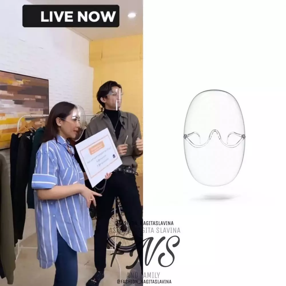 Taksiran harga 10 perlengkapan prokes Nagita Slavina © Instagram/fashion_nagitaslavina