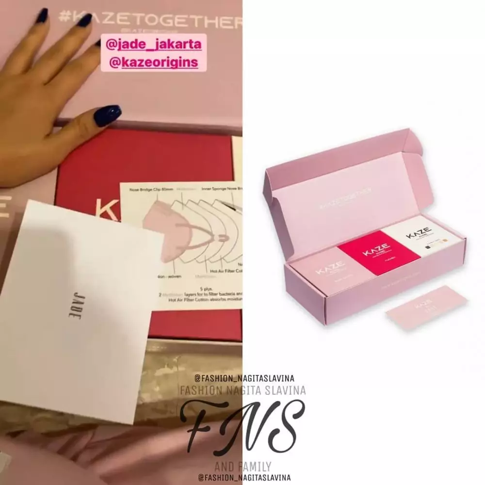 Taksiran harga 10 perlengkapan prokes Nagita Slavina © Instagram/fashion_nagitaslavina