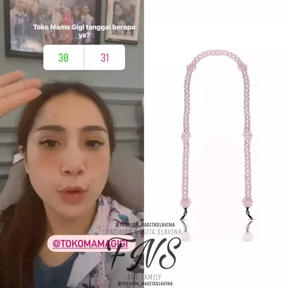 Taksiran harga 10 perlengkapan prokes Nagita Slavina © Instagram/fashion_nagitaslavina