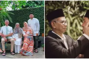 Jarang terekspos, intip 8 potret hangat Hamish Daud dan ayah mertua