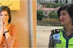 8 Pesona Iptu Vivin, polwan yang disebut mirip Nabila Syakieb