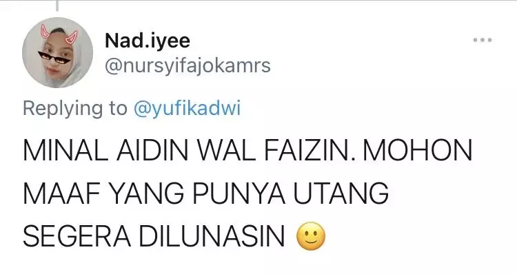 cuitan kocak selamat lebaran © 2021 Twitter cuitan kocak selamat lebaran © 2021 Twitter