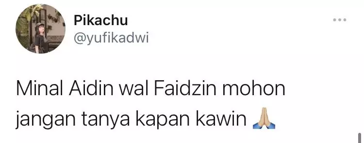 cuitan kocak selamat lebaran © 2021 Twitter