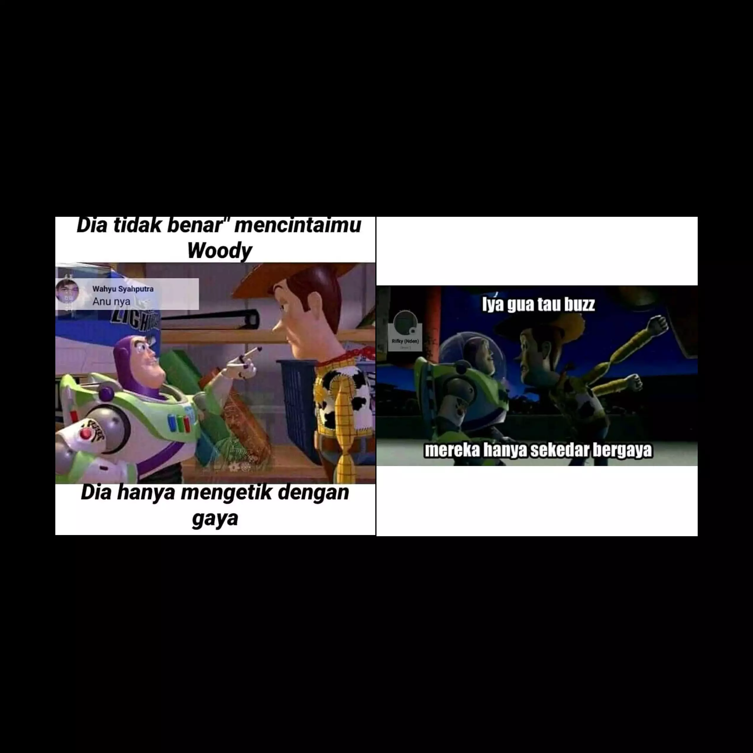 10 Meme lucu 'dengan gaya' Woody dan Buzz Toy Story, bikin cekikikan