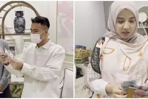 8 Momen Nagita & Shireen kasih THR untuk Ukkasya, nominalnya fantastis