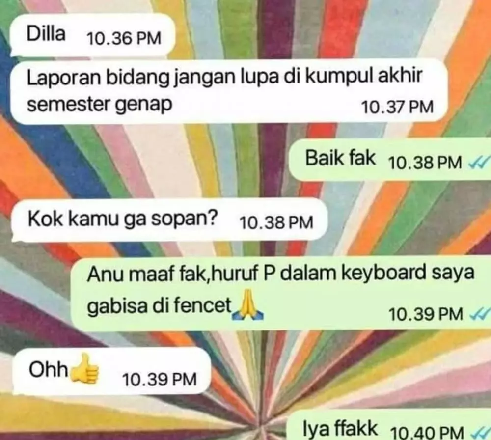 chat lucu orang gagal fokus Berbagai sumber