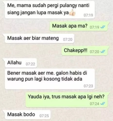 chat lucu orang gagal fokus Berbagai sumber