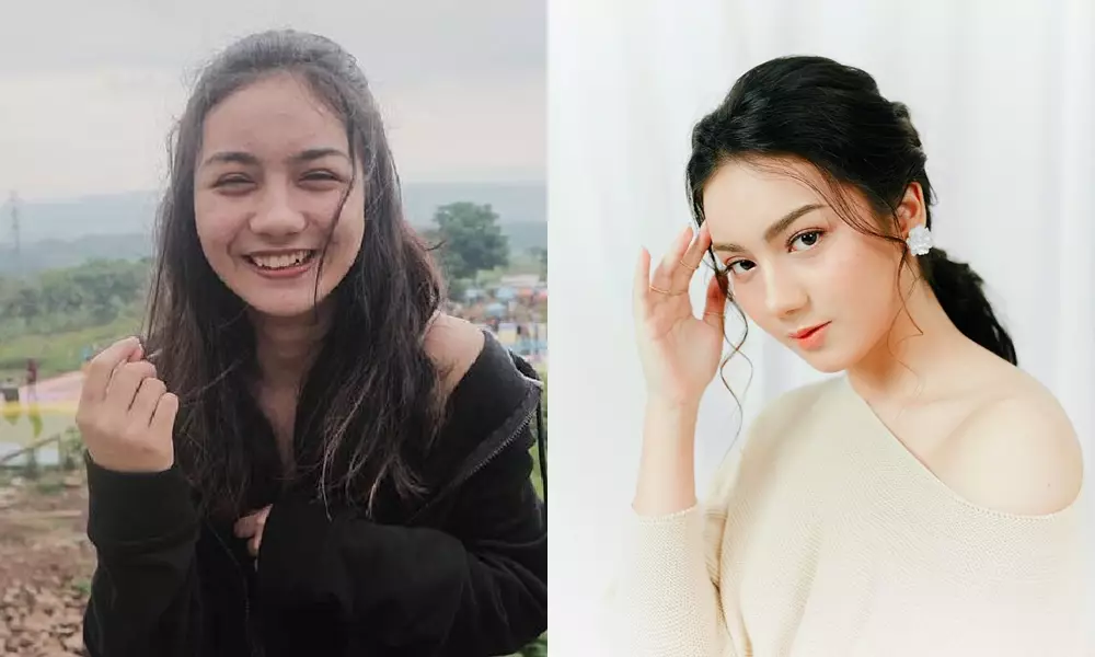 blasteran jerman tanpa dan pakai makeup © Instagram blasteran jerman tanpa dan pakai makeup © Instagram