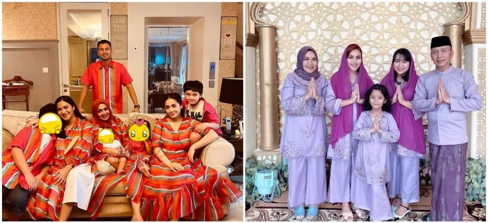 beda gaya ayu dan nagita lebaran © 2021 Instagram