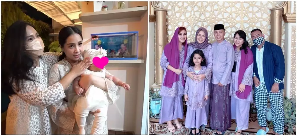 beda gaya ayu dan nagita lebaran © 2021 Instagram