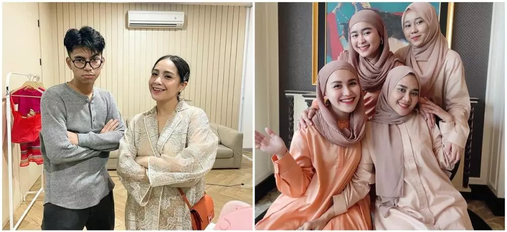 beda gaya ayu dan nagita lebaran © 2021 Instagram