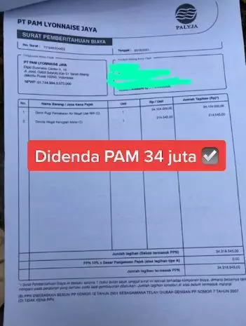 denda pam 34 juta Berbagai sumber denda pam 34 juta Berbagai sumber