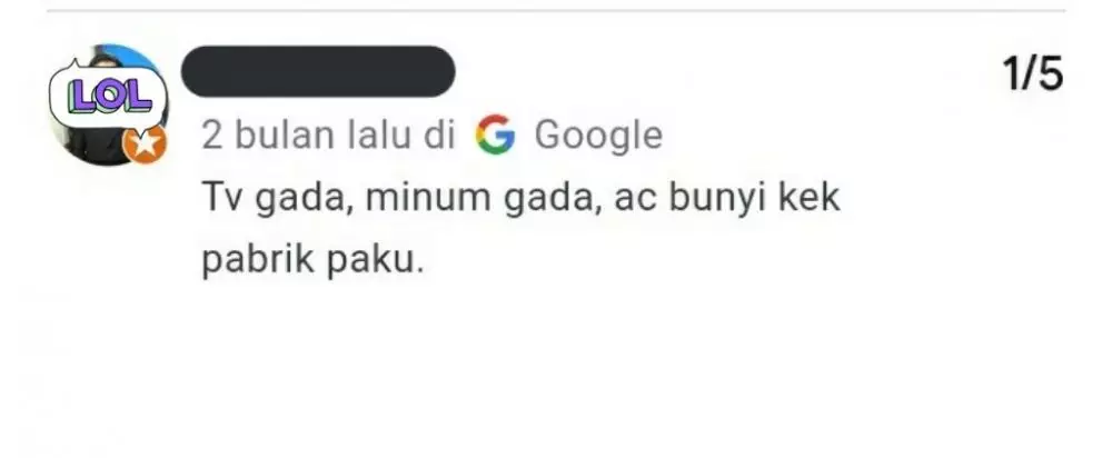 review nginap di hotel © Twitter