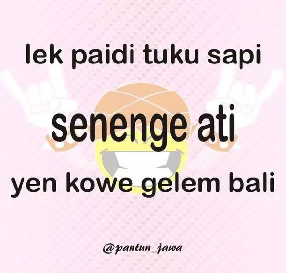 Pantun cinta bahasa Jawa © berbagai sumber