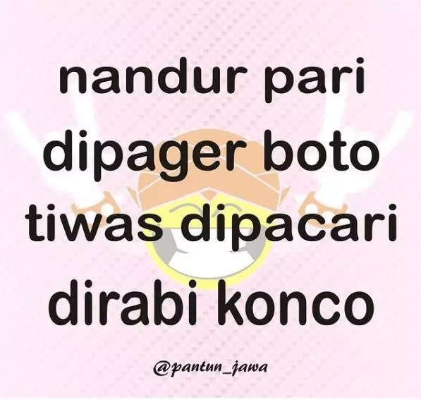 Pantun cinta bahasa Jawa © berbagai sumber