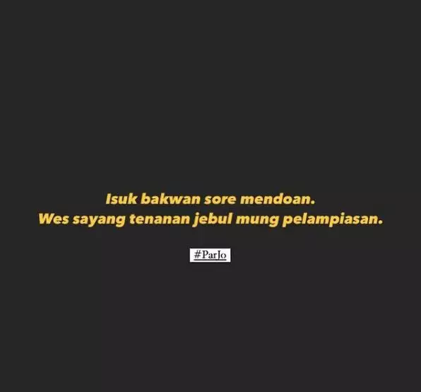 Pantun cinta bahasa Jawa © berbagai sumber