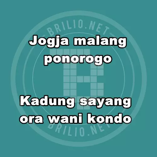 Pantun cinta bahasa Jawa © berbagai sumber