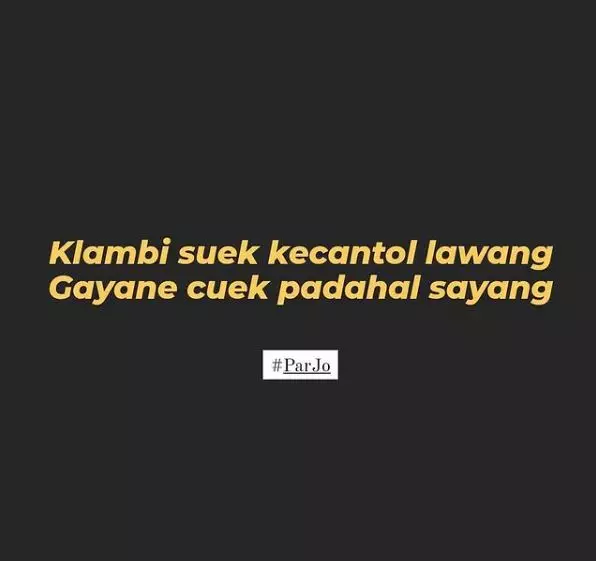 Pantun cinta bahasa Jawa © berbagai sumber