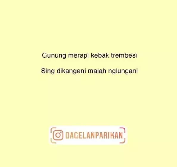 Pantun cinta bahasa Jawa © berbagai sumber