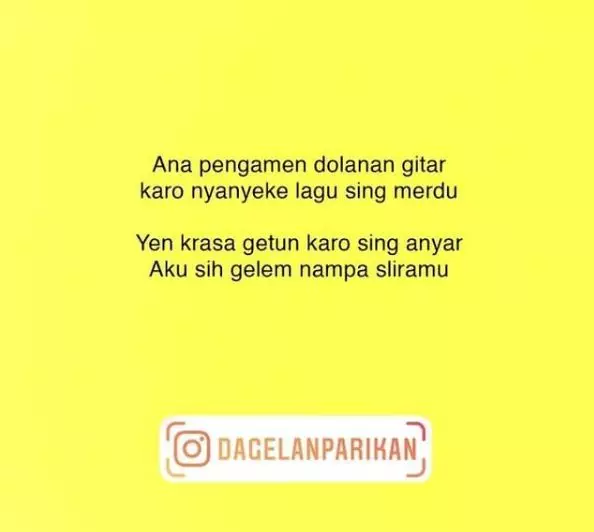 Pantun cinta bahasa Jawa © berbagai sumber