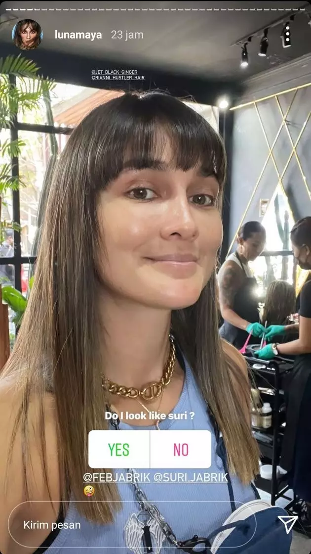 model rambut Luna Maya © Instagram/@lunamaya model rambut Luna Maya © Instagram/@lunamaya
