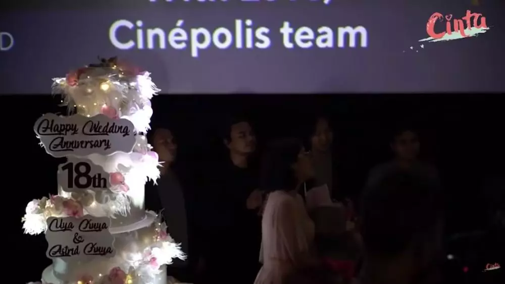 pesta ultah pernikahan Uya dan Astrid © YouTube