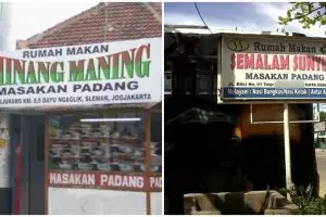 10 Nama lucu warung Padang ini uniknya bikin senyum tipis