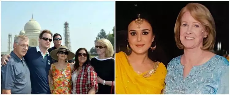 5 Potret kedekatan Preity Zinta dan mertua bule yang jarang terekspos