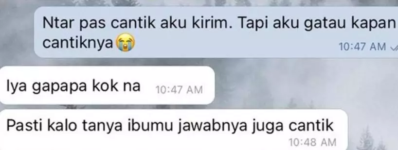 chat lucu terlalu jujur Berbagai sumber