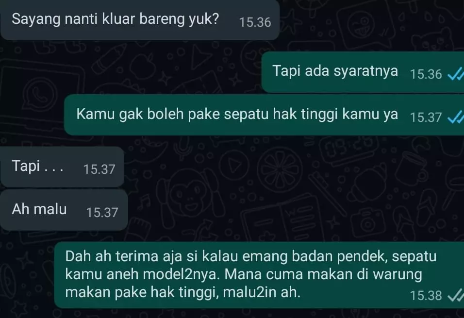 chat lucu terlalu jujur Berbagai sumber