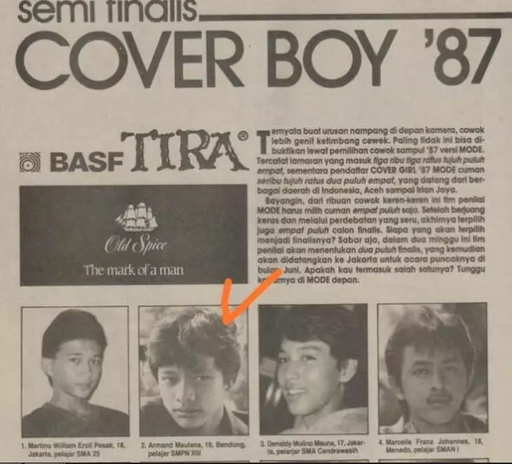 Armand Maulana model majalah © Facebook