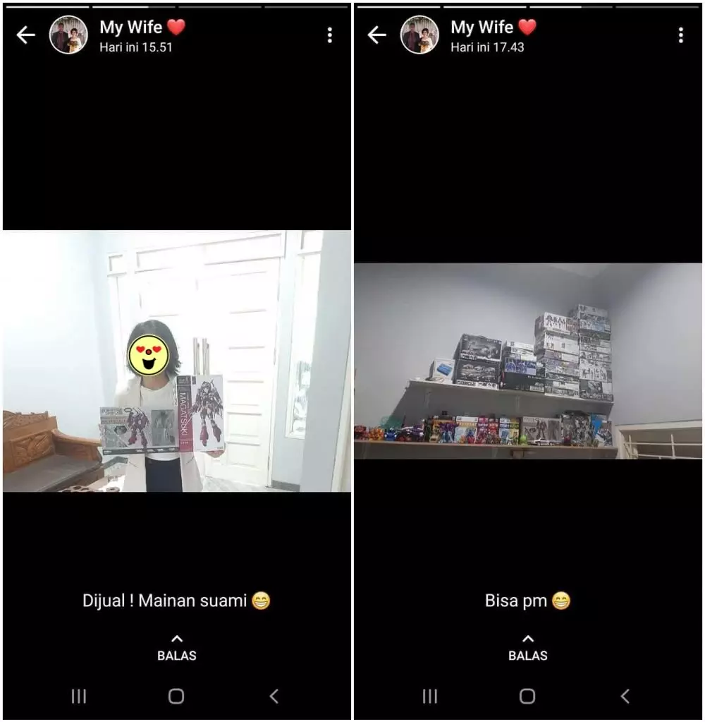 promosi dagangan di status WA © berbagai sumber