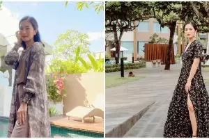 6 Pesona Bunga Zainal dengan kebaya Bali, dipuji kian menawan