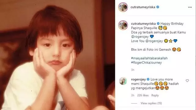 foto masa kecil Roger © Instagram/@cutratumeyriska