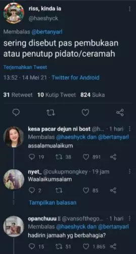 cuitan lucu tebak nama bapak Twitter cuitan lucu tebak nama bapak Twitter