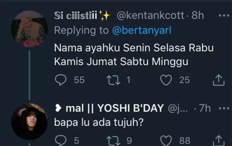 cuitan lucu tebak nama bapak Twitter cuitan lucu tebak nama bapak Twitter