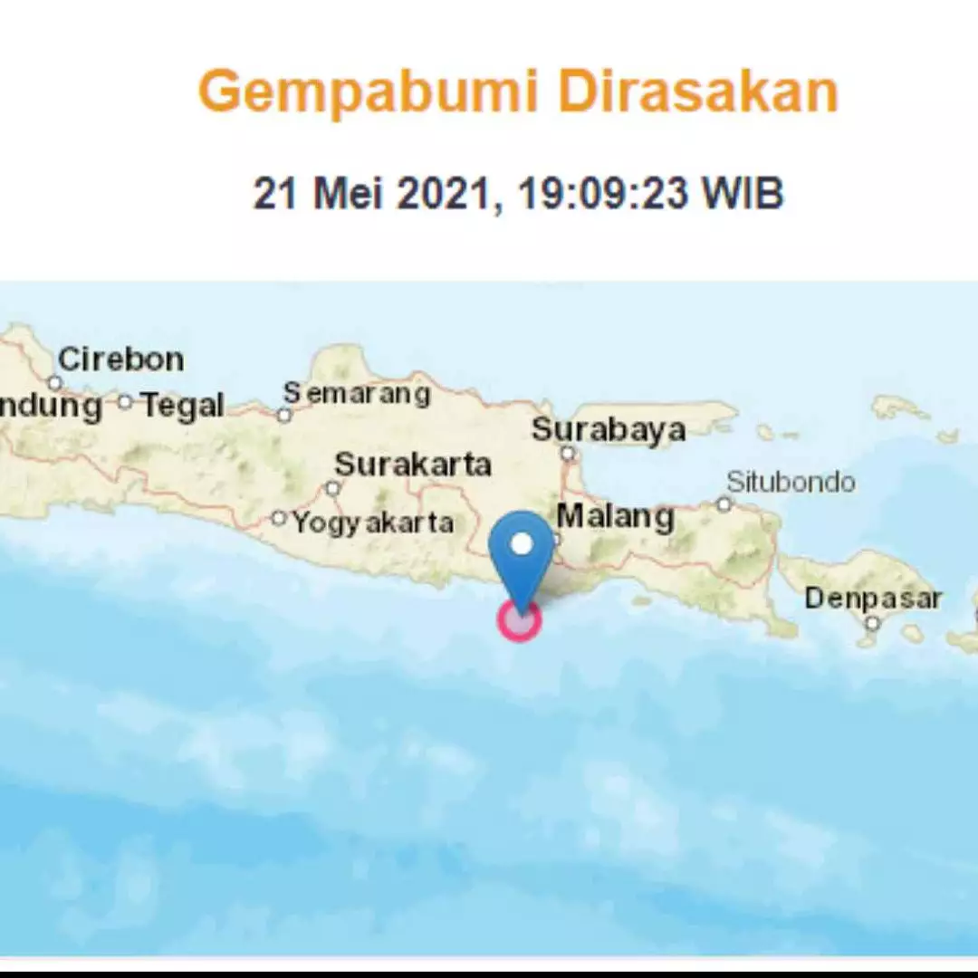 Gempa magnitudo 6,2 guncang Blitar, tidak berpotensi tsunami