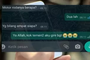 10 Chat lucu kasih pertanyaan absurd ini bikin senyum tipis